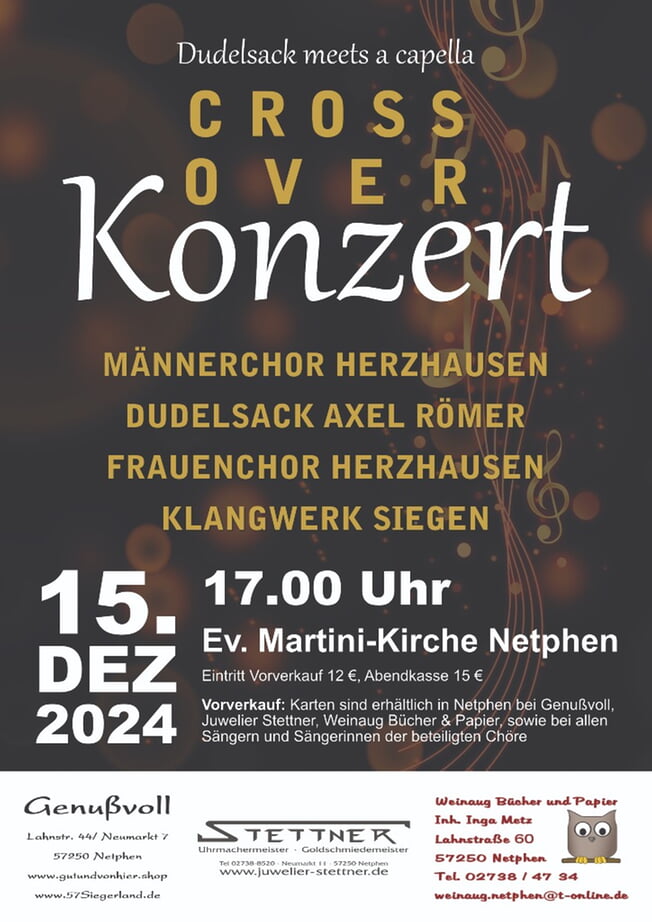 Crossover Konzert - Dudelsack meets a capella